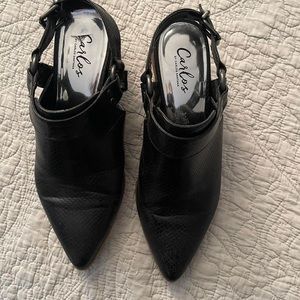 Carlos by Carlos Santana Pacey Black Sling Back Bootie